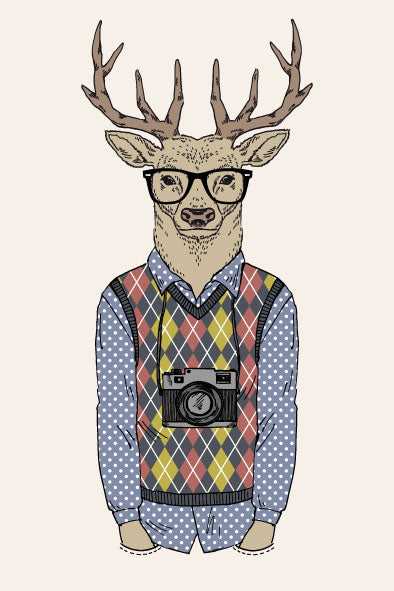 Anthro White-Tailed Deer Character Squiff Flonker Anthropomorphic Art Display Image